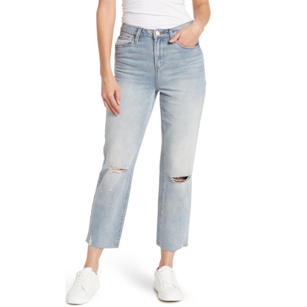 NWT BLANKNYC Madison Crop Straight Leg Jeans Organic Cotton 32